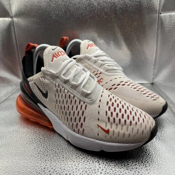 Size 8 Nike‎ Air Max 270 White Mantra Orange Womens Running Shoes DZ4439-100 - Picture 1 of 9